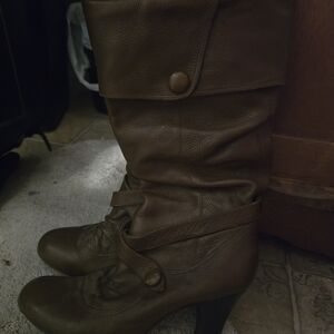 Brown Heeled Boots